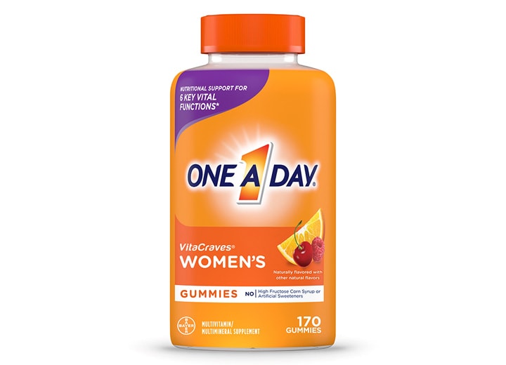 orange bottle of One A Day® Women’s VitaCraves® Gummies