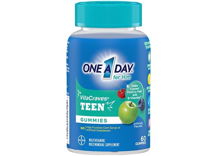 Bottle of One A Day® Teen for Him Gummies