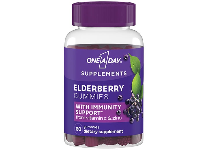 Bottle of One A Day Elderberry Gummies With Immunity Support*