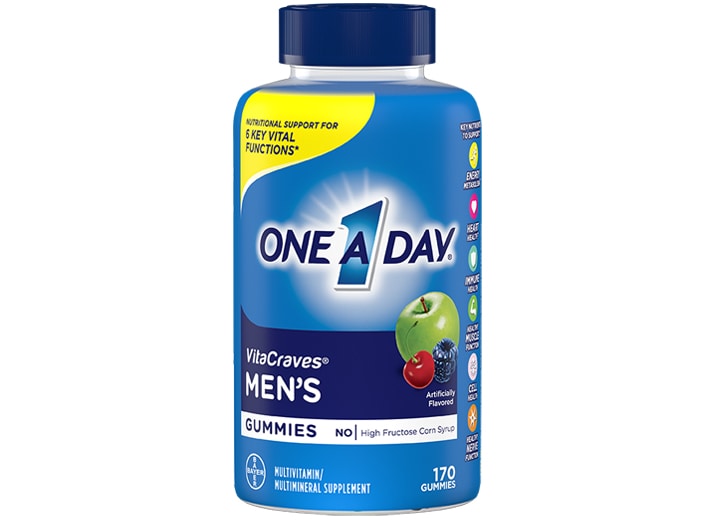 blue bottle of men's one a day® vitacraves